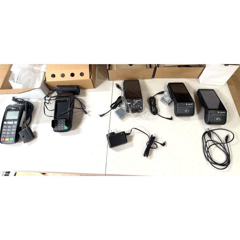Dejavoo Z11 EMV Credit Card Terminal Countertop POS Payment Reader - Lot of 6